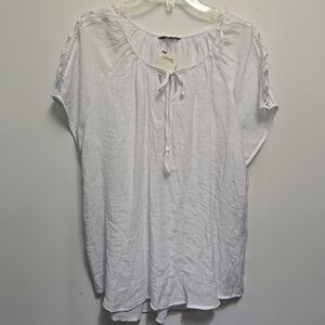 George Plus Women's Summer T-Shirt White